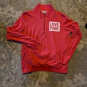VS PINK Coral 3/4 Zip